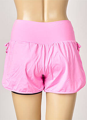 Short coupe droite taille haute rose ALMA DA ONDA femme