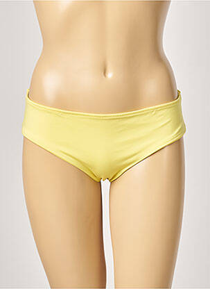 Bas de maillot de bain stretch culotte jaune ALMA DA ONDA femme
