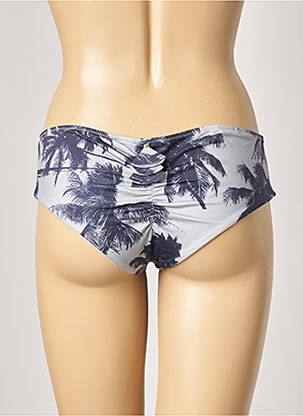 Bas de maillot de bain imprimé fantaisie culotte gris ALMA DA ONDA femme