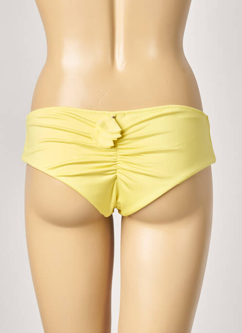 Bas de maillot de bain stretch culotte jaune ALMA DA ONDA femme