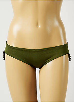Bas de maillot de bain stretch culotte vert ALMA DA ONDA femme