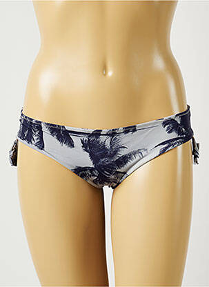 Bas de maillot de bain imprimé tie and dye culotte bleu ALMA DA ONDA femme