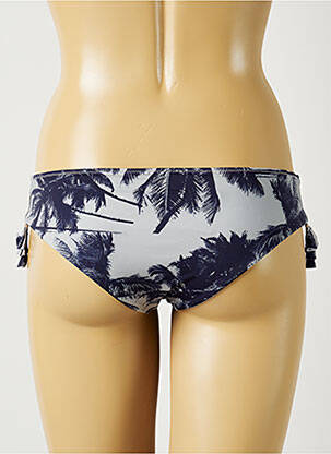 Bas de maillot de bain imprimé tie and dye culotte bleu ALMA DA ONDA femme