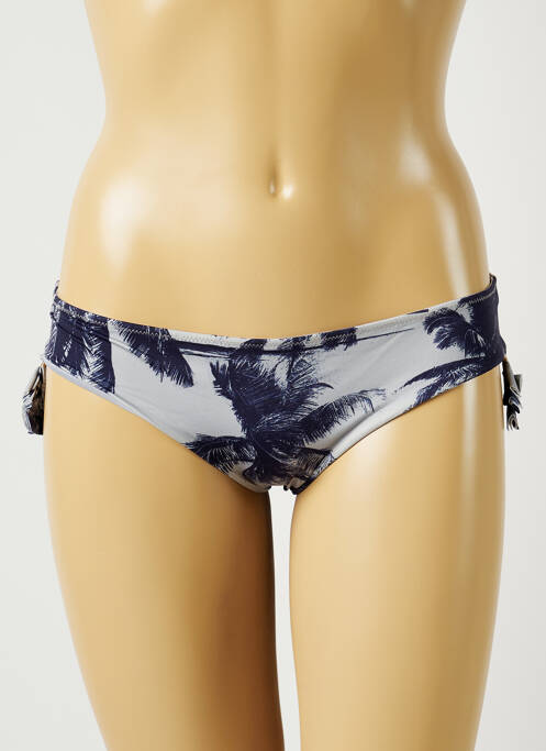 Bas de maillot de bain imprimé tie and dye culotte bleu ALMA DA ONDA femme
