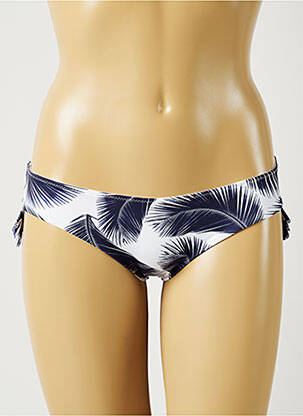 Bas de maillot de bain imprimé tie and dye culotte bleu ALMA DA ONDA femme