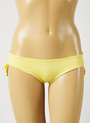 Bas de maillot de bain stretch culotte jaune ALMA DA ONDA femme