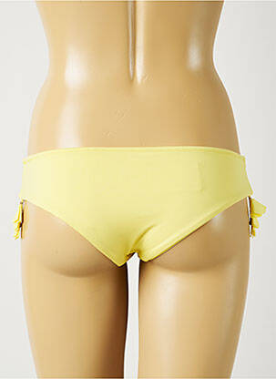 Bas de maillot de bain stretch culotte jaune ALMA DA ONDA femme
