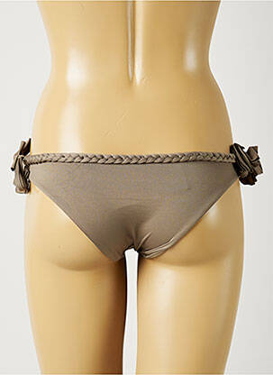 Bas de maillot de bain stretch culotte gris ALMA DA ONDA femme