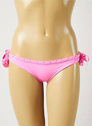 Bas de maillot de bain stretch culotte rose ALMA DA ONDA femme