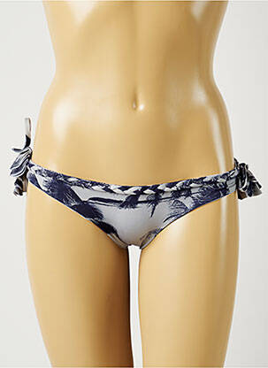 Bas de maillot de bain imprimé tie and dye culotte gris ALMA DA ONDA femme
