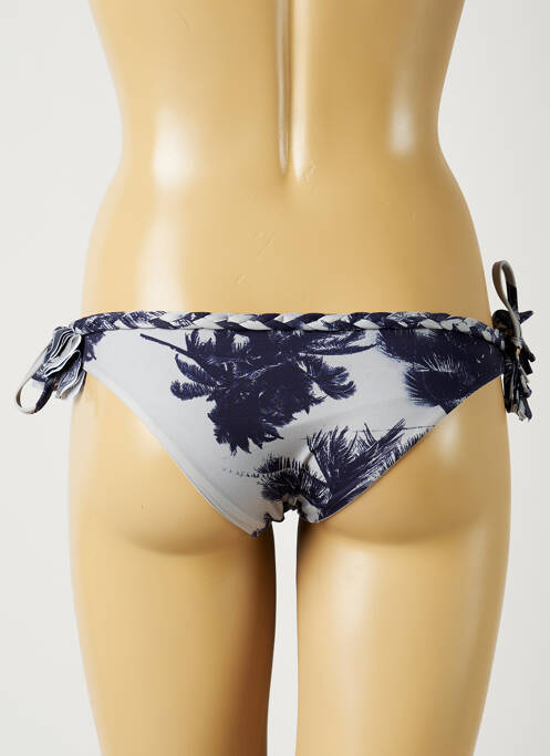 Bas de maillot de bain imprimé tie and dye culotte gris ALMA DA ONDA femme