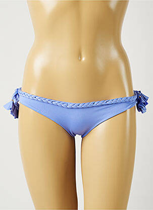 Bas de maillot de bain stretch culotte bleu ALMA DA ONDA femme