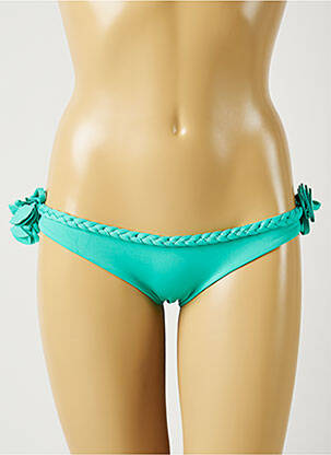 Bas de maillot de bain stretch culotte vert ALMA DA ONDA femme