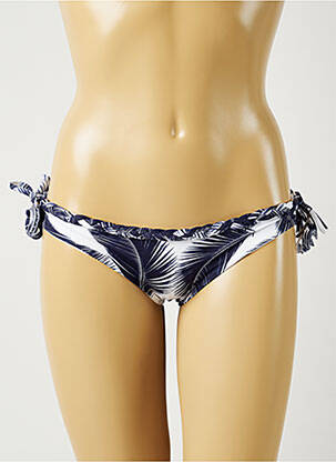 Bas de maillot de bain imprimé tie and dye culotte bleu ALMA DA ONDA femme