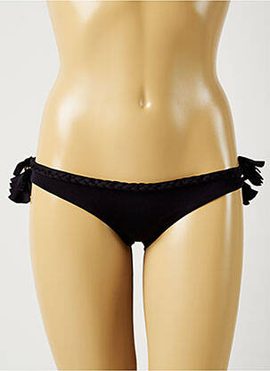 Bas de maillot de bain stretch culotte noir ALMA DA ONDA femme