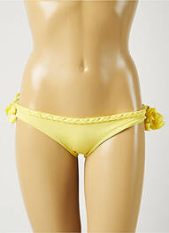 Bas de maillot de bain stretch culotte jaune ALMA DA ONDA femme