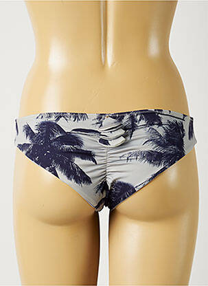 Bas de maillot de bain imprimé tie and dye culotte bleu ALMA DA ONDA femme