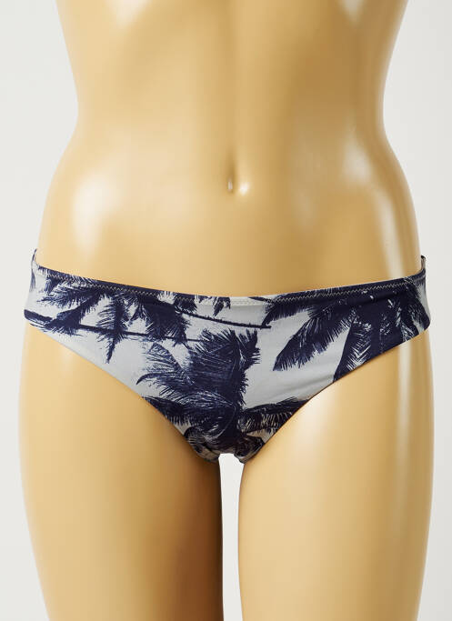 Bas de maillot de bain imprimé tie and dye culotte bleu ALMA DA ONDA femme