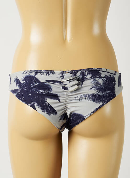 Bas de maillot de bain imprimé tie and dye culotte bleu ALMA DA ONDA femme