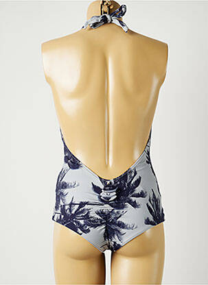 Maillot de bain 1 pièce haut triangles haut triangles bleu ALMA DA ONDA femme