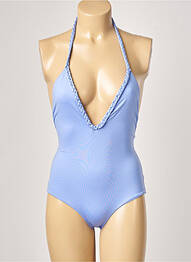 Maillot de bain 1 pièce bretelles élastiquées violet ALMA DA ONDA femme