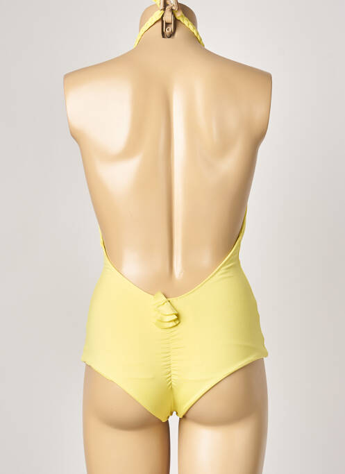 Maillot de bain 1 pièce jaune ALMA DA ONDA pour femme