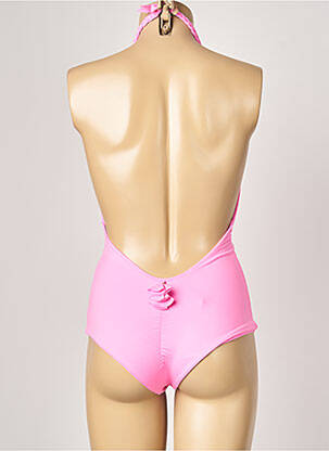 Maillot de bain 1 pièce bretelles élastiquées rose ALMA DA ONDA femme