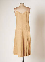 Robe mi-longue beige BLANC BOHEME pour femme seconde vue