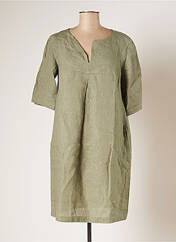 Robe mi-longue vert BLANC BOHEME pour femme seconde vue