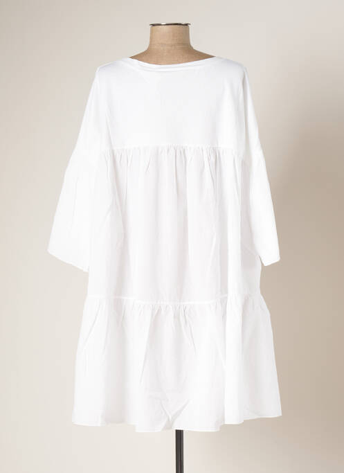Robe courte blanc BLANC BOHEME pour femme