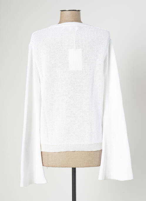 Gilet manches longues blanc BLANC BOHEME pour femme