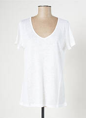 T-shirt blanc BLANC BOHEME pour femme seconde vue