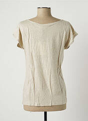 T-shirt beige BLANC BOHEME pour femme seconde vue