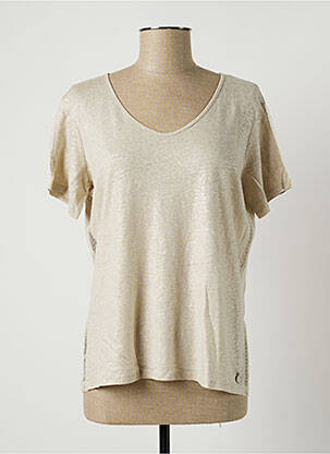 T-shirt beige BLANC BONNET pour femme