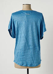 T-shirt bleu BLANC BOHEME pour femme seconde vue