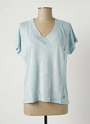 T-shirt bleu BLANC BOHEME pour femme seconde vue