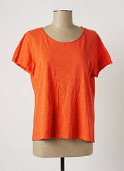 T-shirt orange BLANC BOHEME pour femme seconde vue