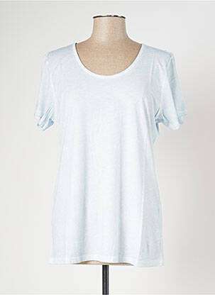 T-shirt bleu BLANC BOHEME pour femme