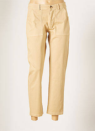 Pantalon 7/8 beige BLANC BOHEME pour femme