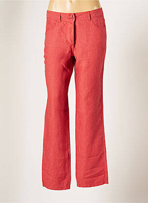 Pantalon droit rouge BLANC BOHEME pour femme
