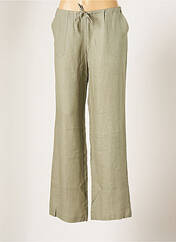 Pantalon droit vert BLANC BOHEME pour femme seconde vue