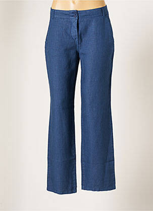 Pantalon large bleu BLANC BOHEME pour femme