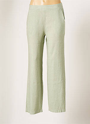 Pantalon large vert BLANC BOHEME pour femme