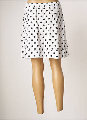 Jupe courte poches blanc BLANC BOHEME femme