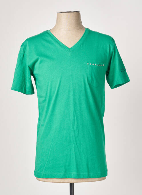 T-shirt vert GIANNI LUPO pour homme