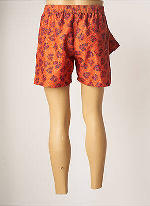 Short de bain imprimé tie and dye orange VACHON homme