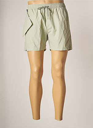 Short de bain vert HALECO pour homme