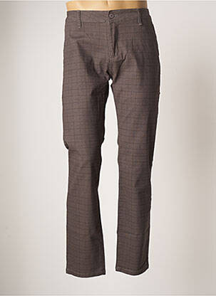 Pantalon chino gris BRUNO LEONI pour homme