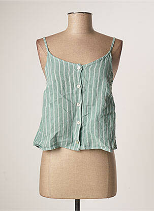Top vert VACHON pour femme