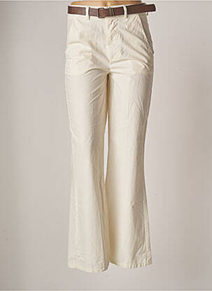 Pantalon flare taille normale taille normale beige TENSIONE IN femme